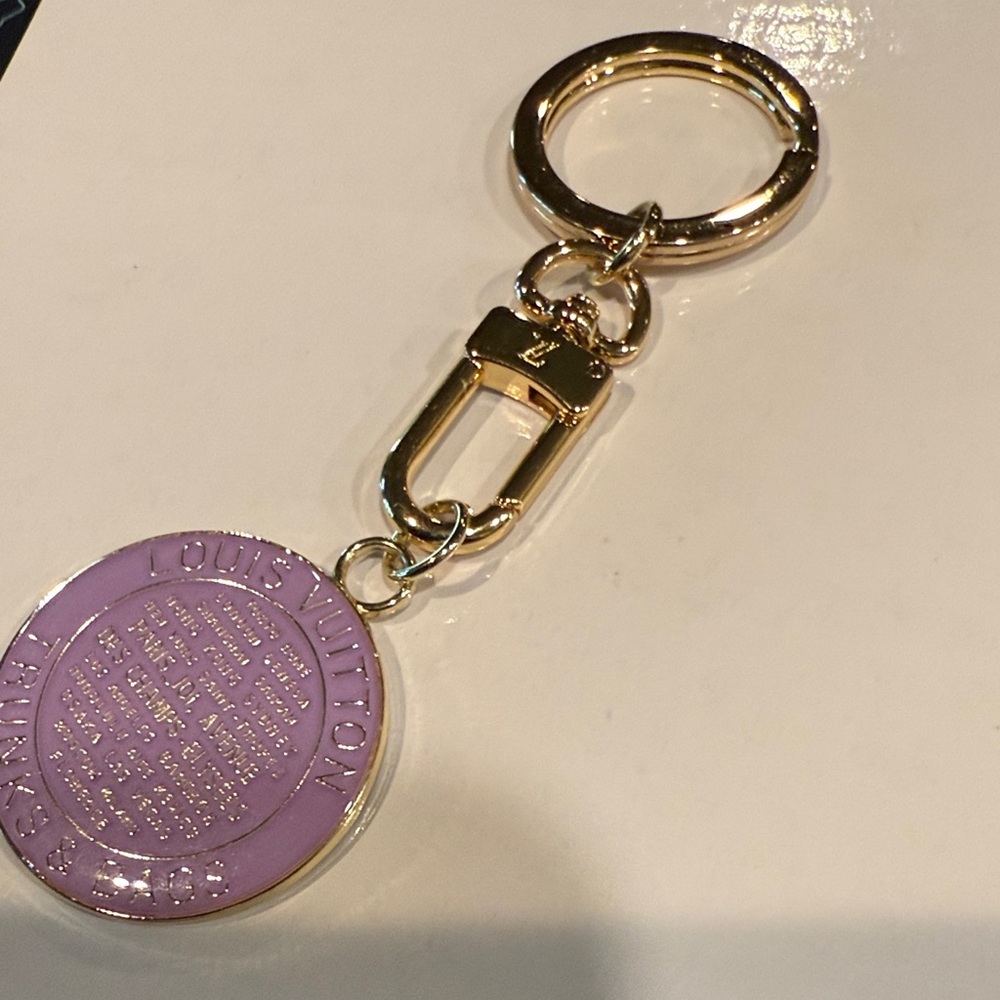 Louis Vuitton Lavender and Gold Key Holder